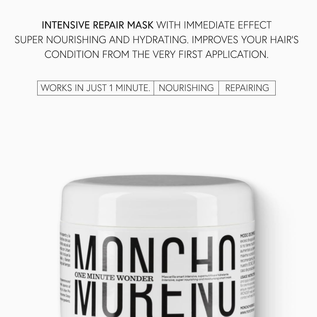 MONCHO MORENO | One Minute Wonder - Intensive 1-Minute Mask | Moisturizing and Nourishing Treatment (500 ml)