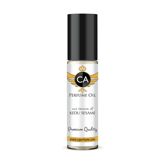 CA Perfume Impression of Kedu Sesame Unisex Fragrance Oil Chypre Floral Scent Long Lasting Perfumes for Women & Men Travel Size TSA Ready Mini Parfum Body Oil Roll-on 0.33 Fl Oz 10ml