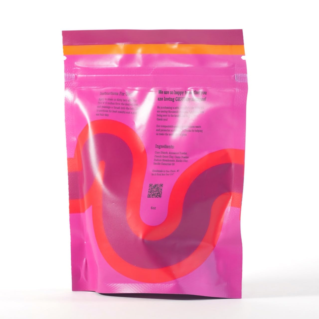 Good A Hair Day Dry Shampoo Refill (Dark), All Natural, Talc-Free, Absorbs Oil