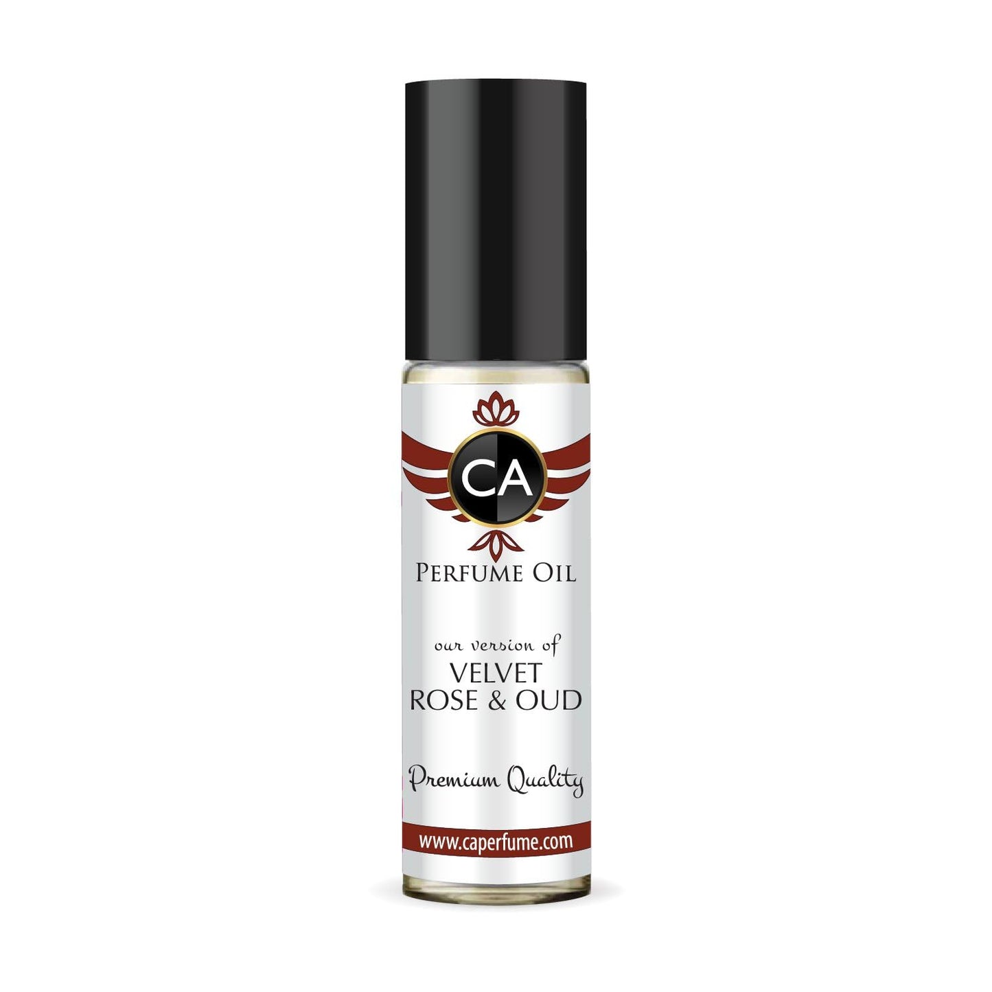 CA Perfume Impression of Velvet Rose & Oud for Men Eau De Parfum Amber Floral Scent Long Lasting Cologne for Men Travel Size TSA Ready for Day and Night Wear 0.33 Fl Oz 10ml