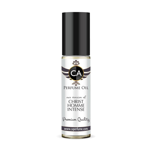 CA Perfume Impression of Homme Intense for Men Fragrance Oil Woody Floral Musk Scent Long Lasting Cologne for Men Travel Size TSA Ready Mini Parfum Body Oil Roll-on 0.33 Fl Oz 10ml