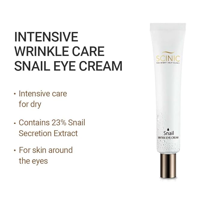 SCINIC Snail Matrix Eye Cream All Skin Types Women Hypoallergenic Moist (30ml)