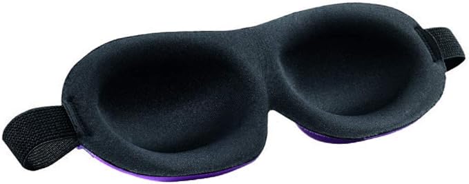 Bucky Ultralight Comfortable Contoured Travel and Sleep Eye Mask, Black Eyelash, One Size (5824)