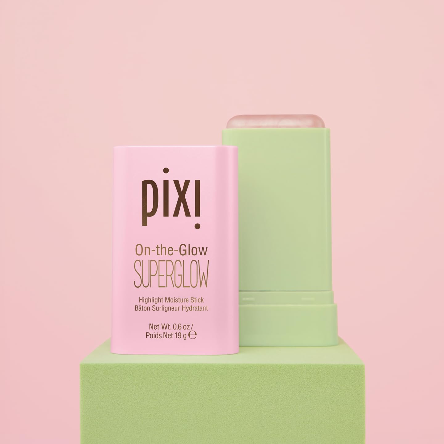 Pixi Beauty Beaming Bliss On-the-Glow Trio | Hydrating Tinted Moisture Stick Blush, Bronzer, and Highlighter Set | Travel Size, Vegan, and Paraben-Free