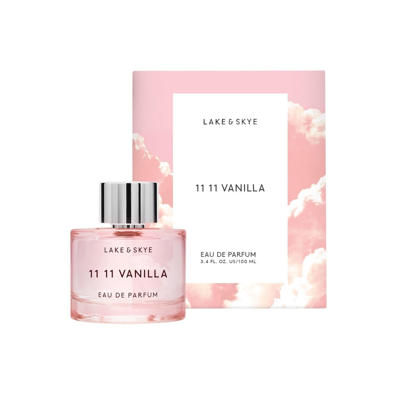 Lake & Skye 11 11 Vanilla Eau de Parfum 100mL, Musk Perfume, Sea Salt, Star Apple, Vanilla Créme, Vegan