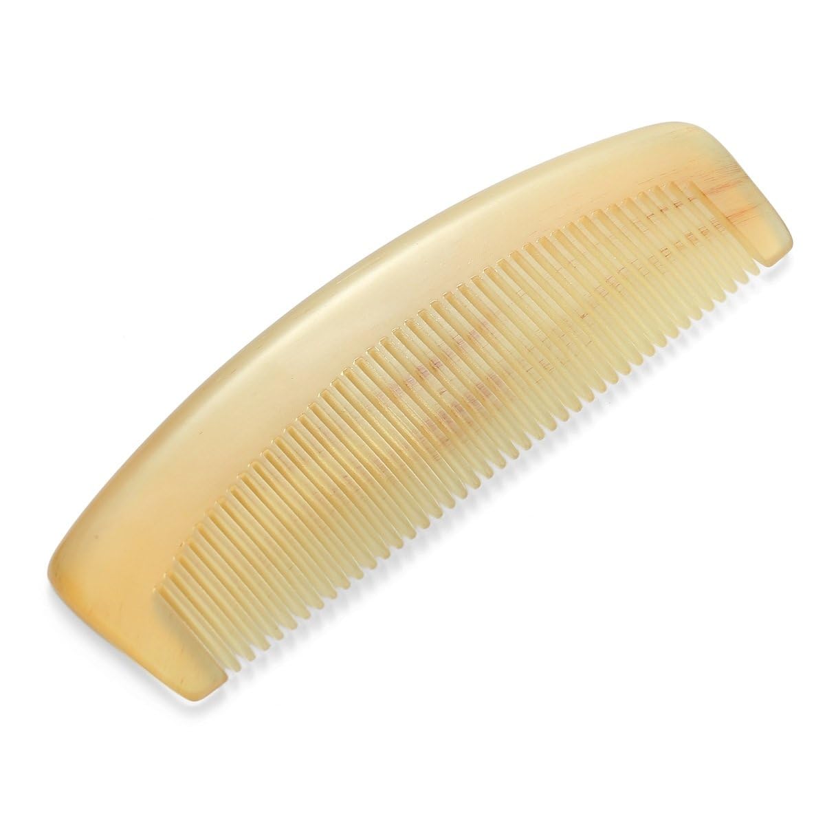 Premium Quality 100% Handmade Anti Static Natural Sheep Horn Comb - Professional Detangling Massage Comb (Mellowandfull)