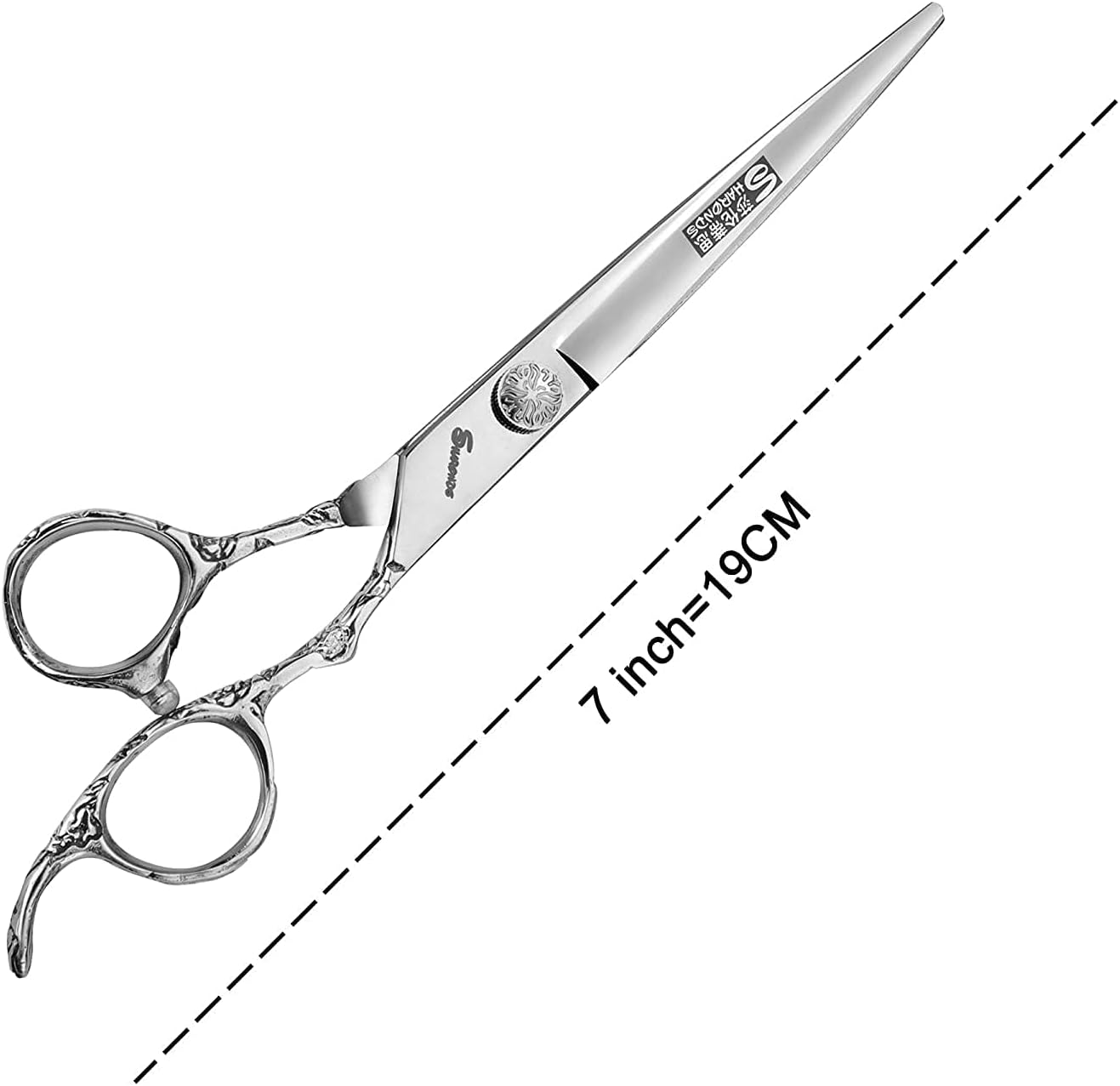 6/7/8 inch Cutting Thinning Styling Tool Rainbow Hair Scissors Professional Hairdresser Hairdresser Scissors Set (6-inch 3pc-A)