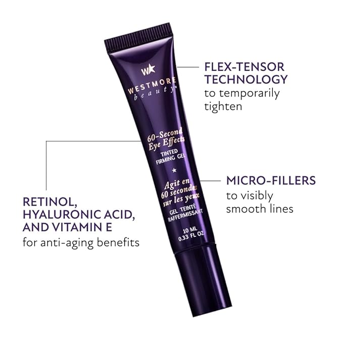 Westmore Beauty 60 Second Eye Effects & Star Handheld Fan - Eye Tightening Serum Instant - Instant Eye Tightener - Instant Eye Bag Remover Puffiness - Instant Firming Eye Cream Instant Face Lift Serum