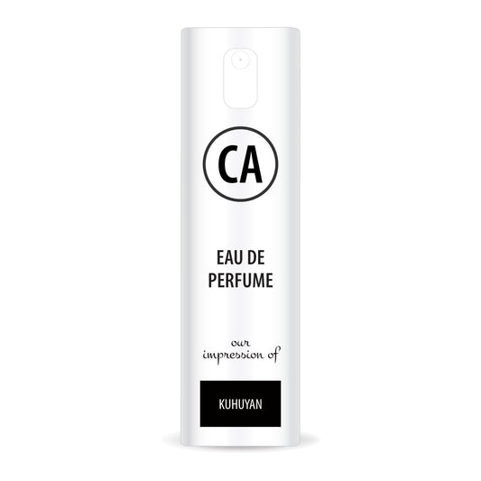 CA Perfume Impression of Kuhuyan Unisex Eau De Parfum Leather Scent Long Lasting Unisex Fragrance Travel Size TSA Ready for Day and Night Wear 0.33 Fl Oz 10ml