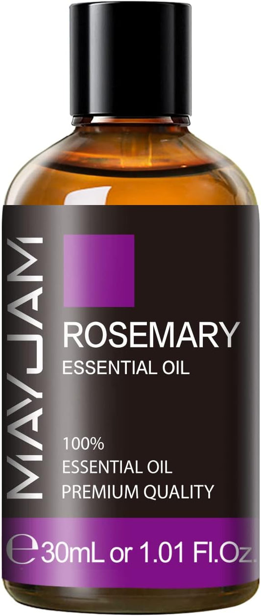 Rosemary Essential Oil 30ML/1.01FL.OZ, MAYJAM Premium Rosemary Oil Essential Oils with Glass Dropper, Great for Aromatherapy Diffuser and Candle Making