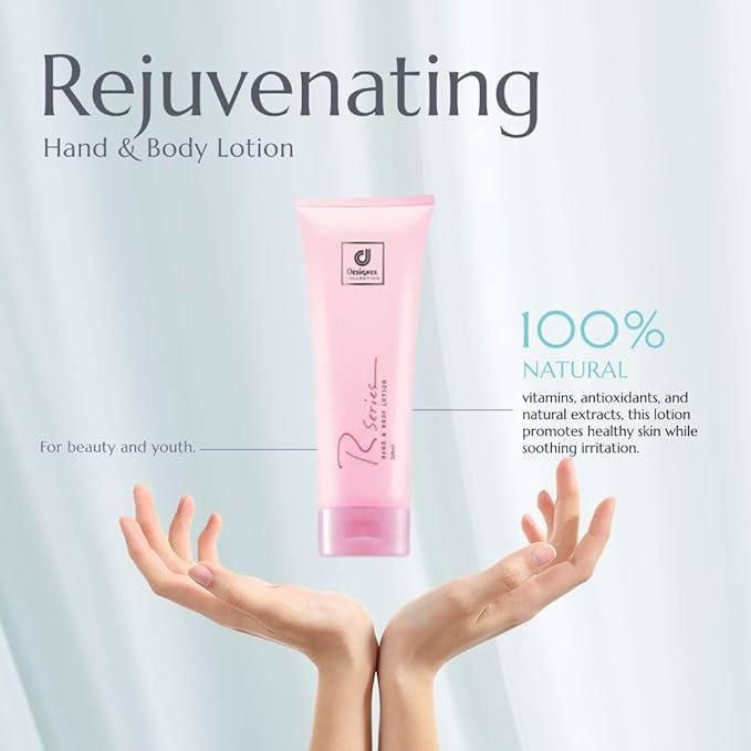 R Series Rejuvenating Hand & Body Lotion | Hydrating, Nourishing Formula for Dry Skin | Fast-Absorbing, Non-Greasy, Paraben-Free 200ml