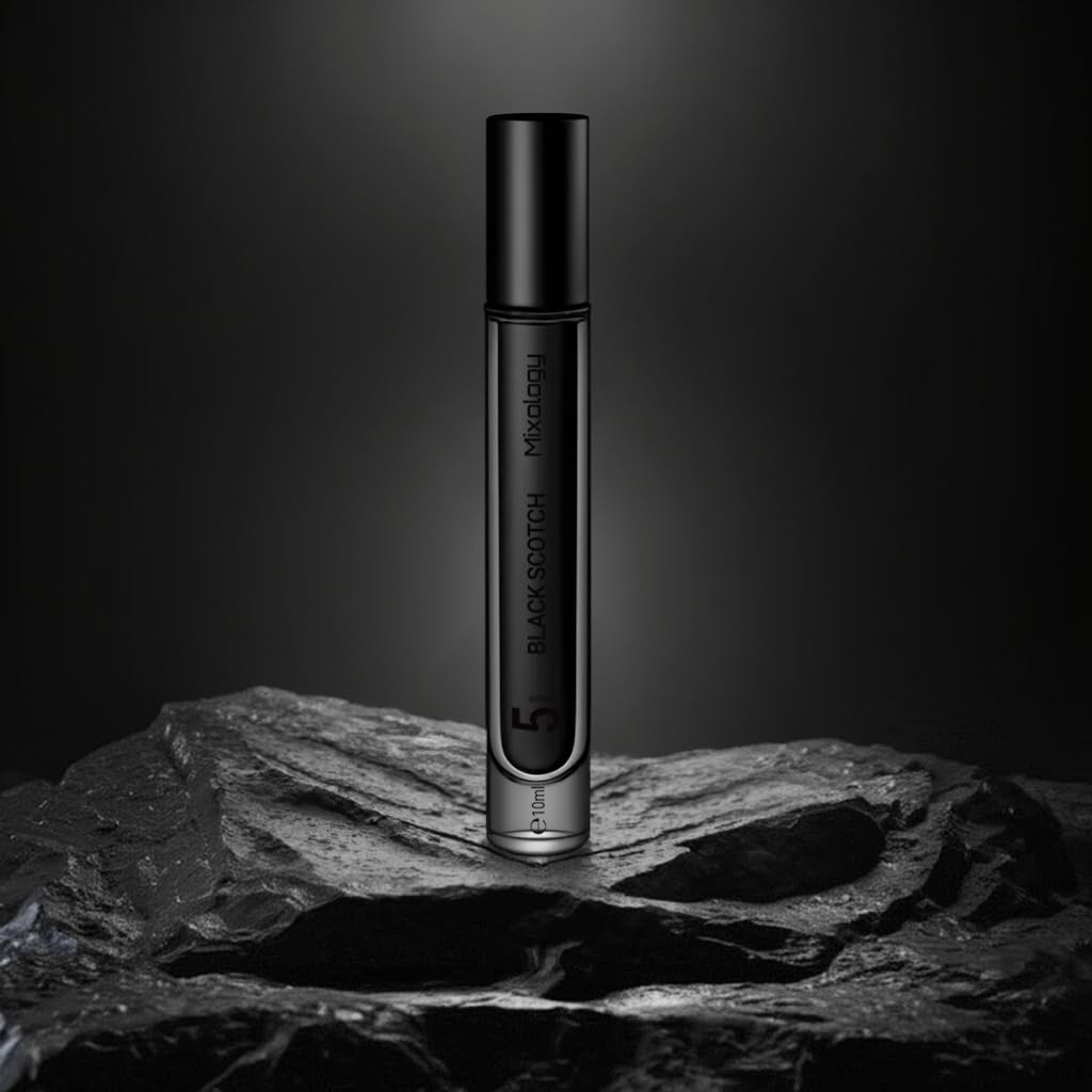 Black Scotch Eau de Parfum – Mixture Black Afghano + Blk Opium Unisex Perfume 0.34 Fl Oz (10ml)