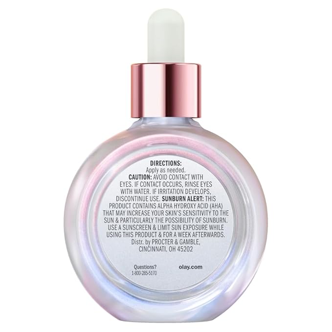 Olay Super Serum - Vitamin C & E, Niacinamide, Collagen Peptide, AHA - Glass Skin Care for Face - Brightening, Hydrating, Firming, Evens Tone, Smooths Fine Lines, Dark Spot Reduction, 1.7 Oz