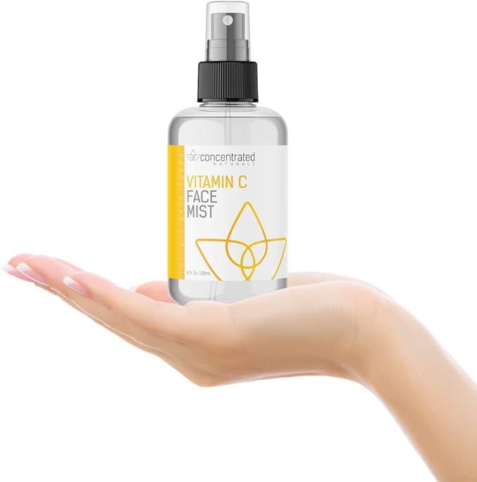 Vitamin C Glow Hydrating Anti-Aging Face Mist w/Actives | Vita C, Niacinamide, Collagen, Peptides and Retinol | Refreshes & Brightens Complexion | 4 fl oz, 120 ml