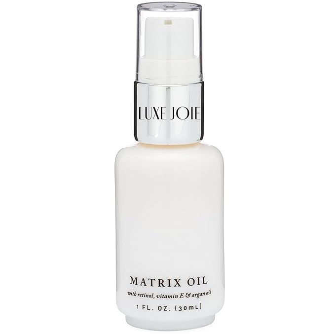 LuxeJoie Matrix Oil, Face Oil for Clear Skin, Hydrating Formula, 1 Fluid Ounce, Glass Bottle