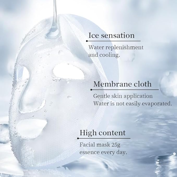 Facial mask Moisturizing face Mask - 10 Sheets, Deep Hydration, Improves Dry Skin, Sheet Mask, skincare for All Skin Types (10PCS, MIX)