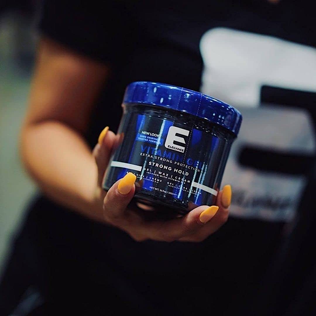 Elegance Vitamin Gel, 8.45 Oz, Infused with Vitamin Pro-VB-5, Strong Hold Gel, Maximum Hair Protection and Natural Long Lasting Shine