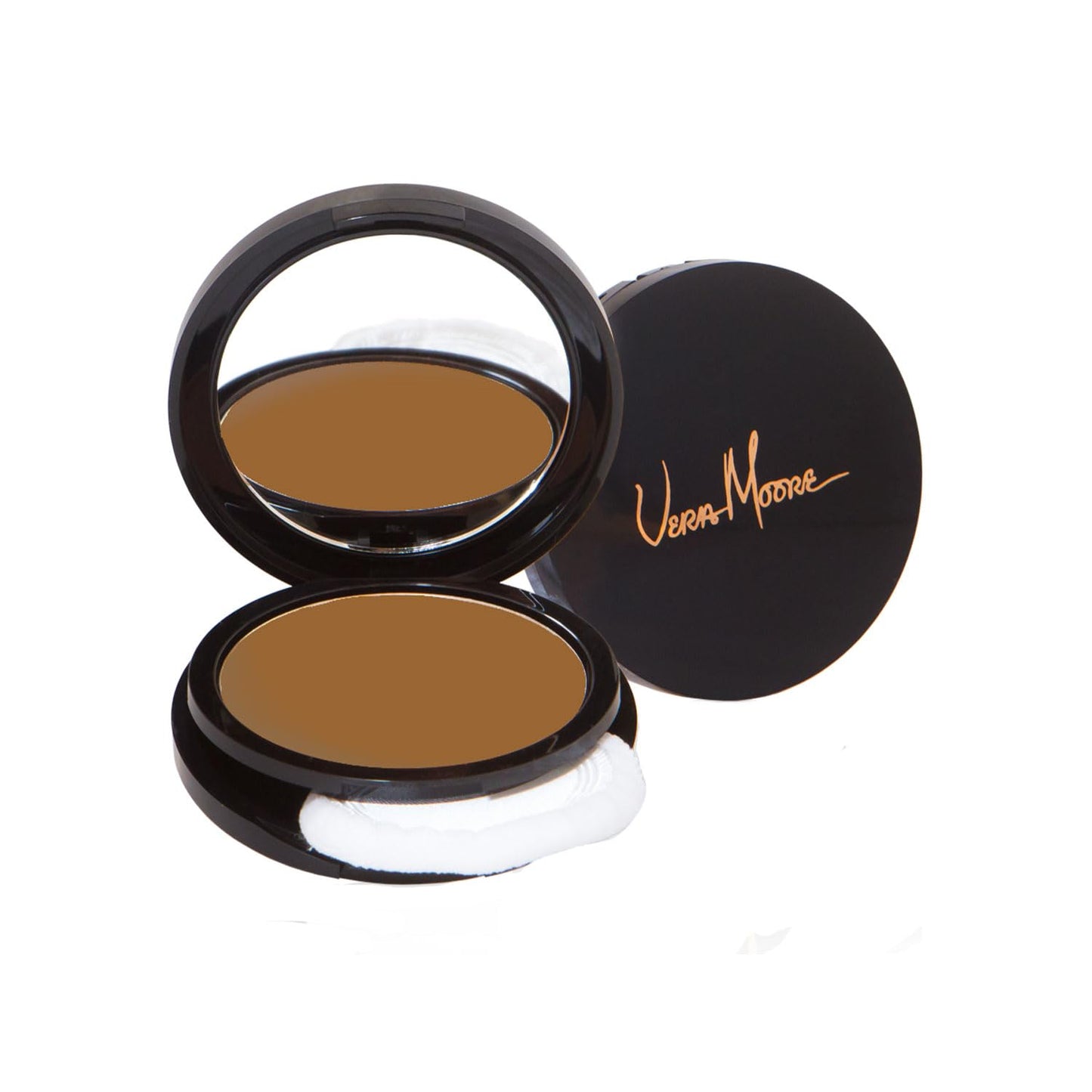 Vera Moore Matte Pressed Powder, Makeup Setting Compact Powder, Face Powder for Full Coverage with Flawless Finish, Shine, Matte Finish for All Skin Types (Brown Sugar, 12.5g)