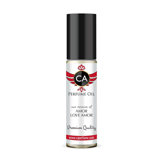 CA Perfume Impression of Amor Love Amor for Women Fragrance Oil Floral Fruity Scent Long Lasting Perfumes for Women Travel Size TSA Ready Mini Parfum Body Oil Roll-on 0.33 Fl Oz 10ml