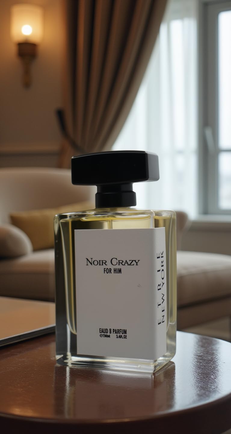Noir Crazy, Bold Luxury Fragrance with Citrus, Woods, Amber, 2023 Edition