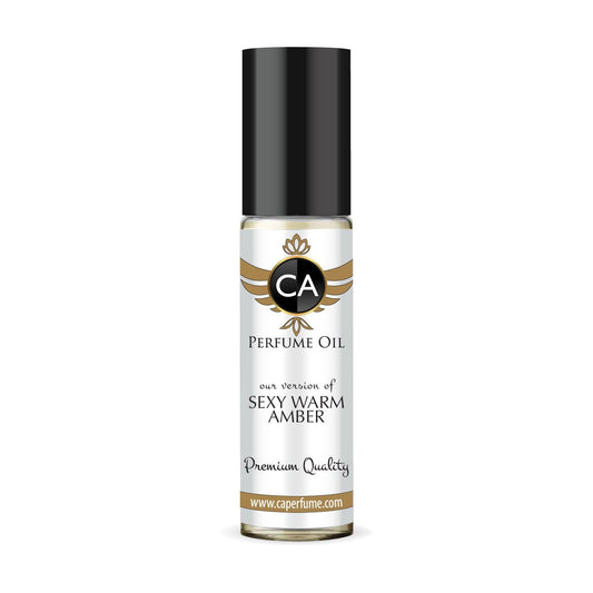 CA Perfume Impression of Sexy Warm Amber for Women Fragrance Oil Amber Floral Scent Long Lasting Perfumes for Women Travel Size TSA Ready Mini Parfum Body Oil Roll-on 0.33 Fl Oz 10ml