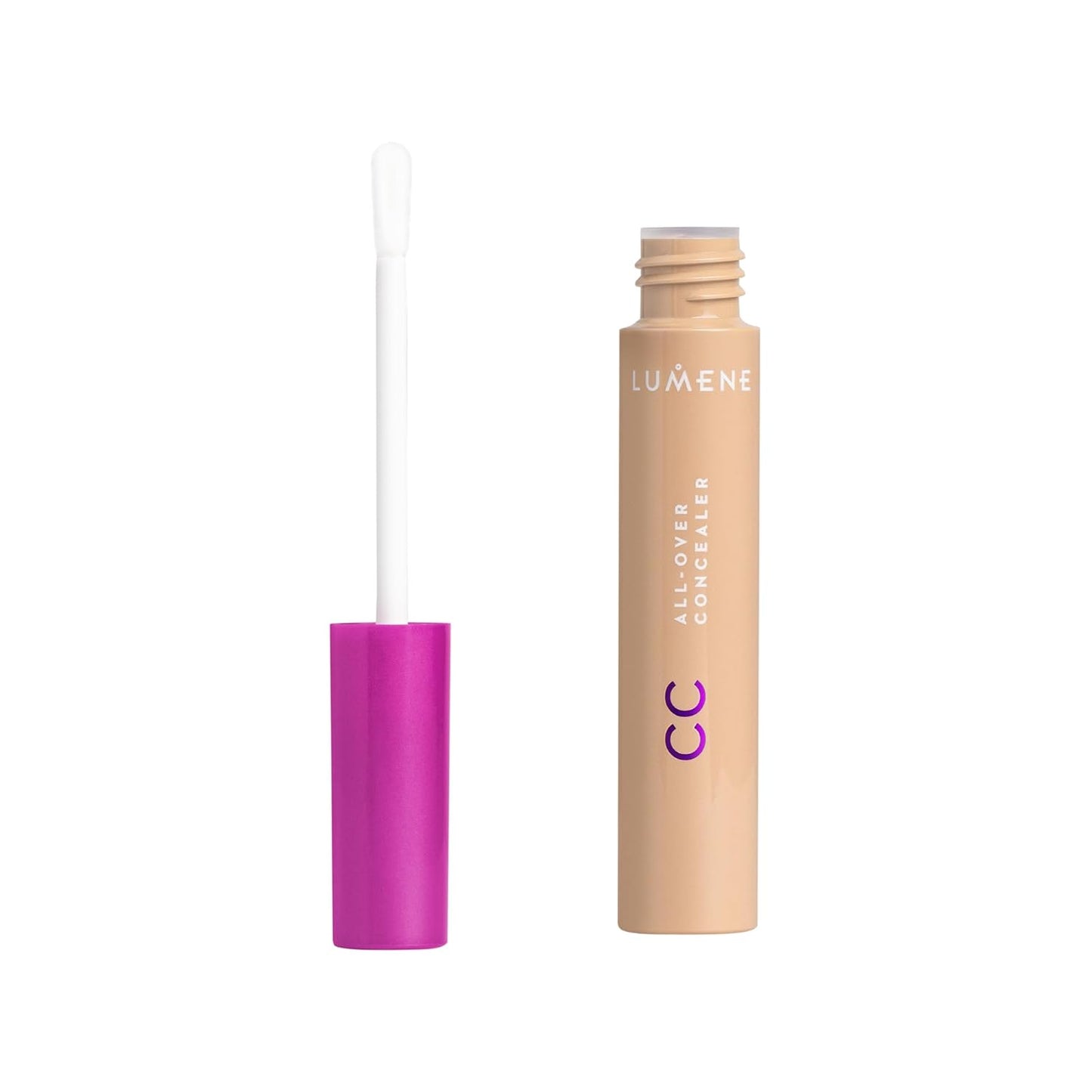 Lumene Under Eye Concealer - CC All-Over Hydrating Concealer with Medium Coverage - Multi-Tasking Under Eye Makeup Infused with Hyaluronic Acid with a Skin-Like Finish - 2 Medium (0.3 fl oz)