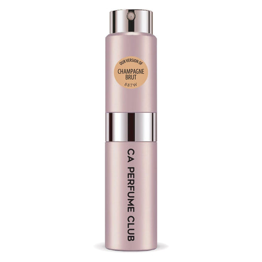 CA Perfume Impression of Champagne Brut for Women Aromatic Fruity Scent Long Lasting Perfumes for Women Eau De Parfum Travel Size Refillable Atomizer Spray 0.27 Fl Oz 8ml