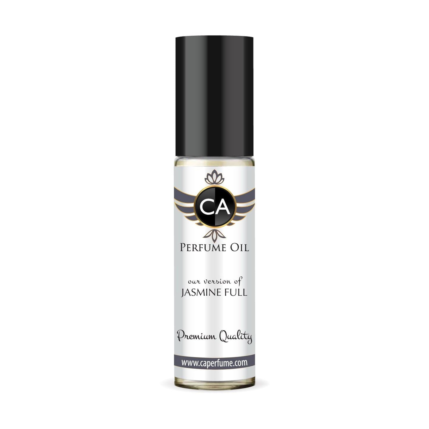 CA Perfume Impression of Jasmine Full Unisex Fragrance Oil Floral Scent Long Lasting Perfumes for Women & Men Travel Size TSA Ready Mini Parfum Body Oil Roll-on 0.33 Fl Oz 10ml