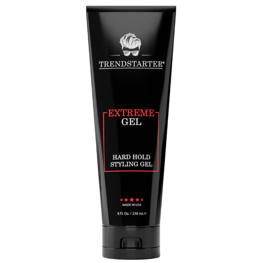 TRENDSTARTER - EXTREME GEL - Hard Hold - Natural Shine - Extreme Strength - Non-Flaking Hair Gel Formula for All Hair Types - All-Day Reliability