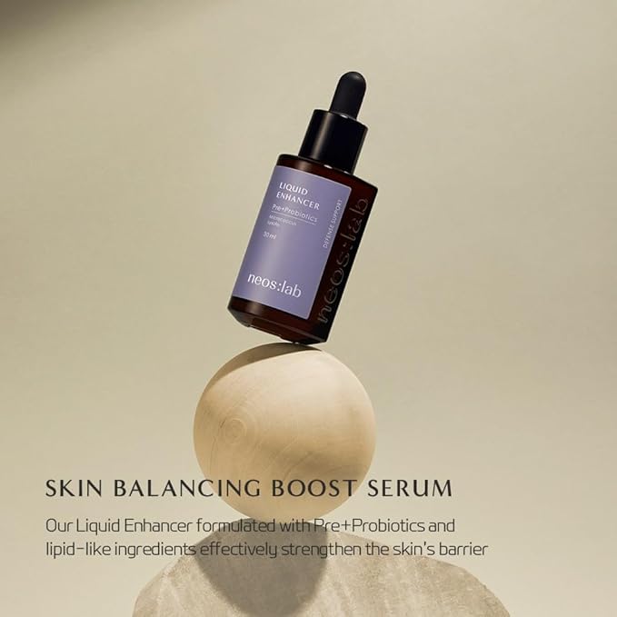 Liquid Enhancer Pre+Probiotics 1.01 fl.oz. (30ml) - Prebiotics, Probiotics, Ceramide, Facial Serum for Dewy, Moisturizing Skin, Skin Balancing, Skin Defense Support for Sensitive Skin