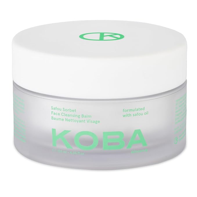 KOBA Safou Sorbet Cleansing Balm - Refreshing & Hydrating Cleansing Balm - For All Skin Types - Floral, Fresh, & Woody Fragrance - Vegan - Natural Ingredients - Safou Oil, Shea Butter, & Jojoba Oil