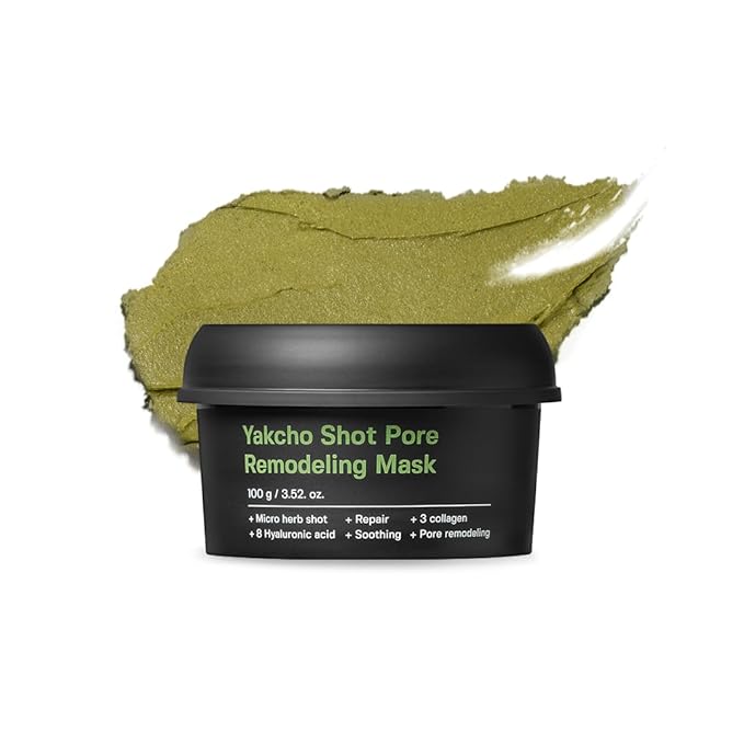 SUNGBOON EDITOR Yakcho Shot Pore Remodeling Mask | Clay Mask for Pores | Blackheand Remover | Korean Face Mask | Exfoliating Face Mask for Oily Skin | Korean Skin Care | 3.52 oz.