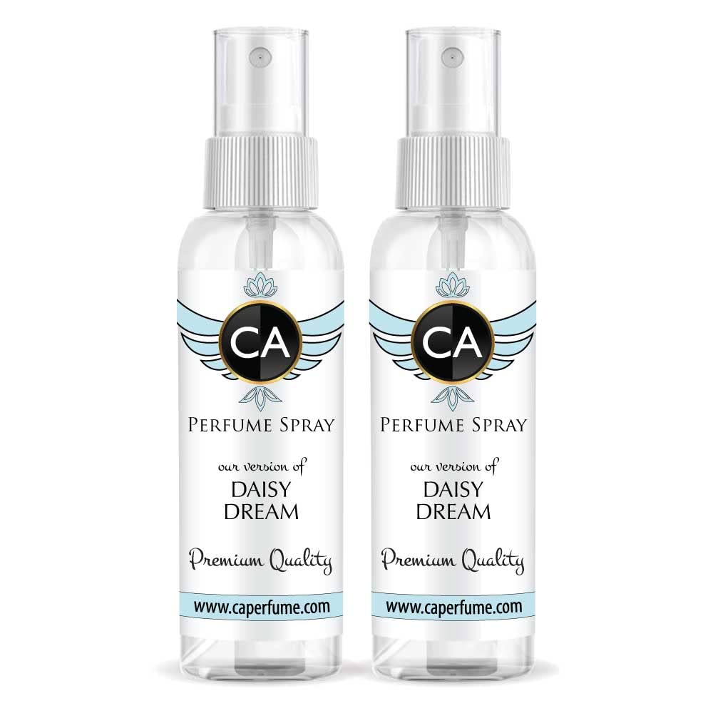 CA Perfume Eco Refill Impression of Daisy Dream For Women EDP Perfume Concentrated Long Lasting Eau de Parfum Spray Refillable Atomizer Bottle 2 Fl Oz/60ml X2