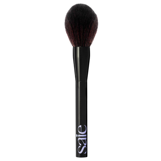 Saie All-Over Powder Makeup Brush - Fluffy Tapered Powder Brush for All-Over Application & Effortless Product Pickup - Made with Ultra-Soft, Cruelty-Free & Vegan Bristles (1 Count)