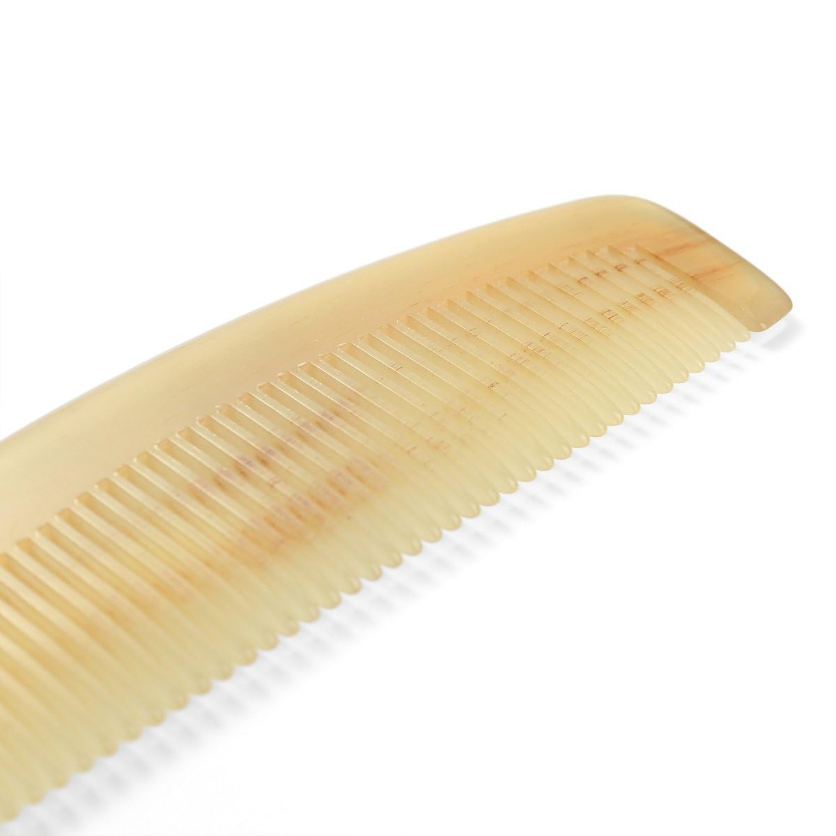 Premium Quality 100% Handmade Anti Static Natural Sheep Horn Comb - Professional Detangling Massage Comb (Mellowandfull)