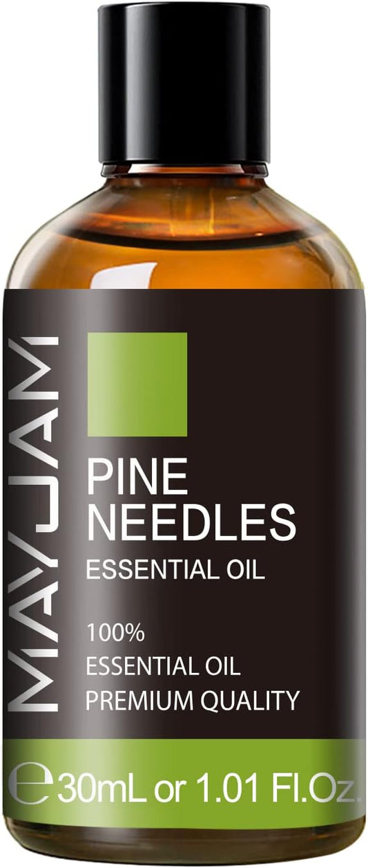 Pine Needles Essential Oil 30ML, Pure Essential Oils for Massage, Diffusers, Pine Needles Oil for Soap Candle Making (1.01FL.OZ Bottle)
