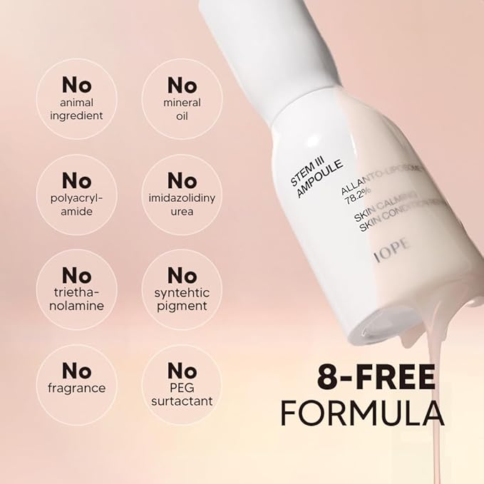 IOPE STEM III Face Serum - Anti-aging Facial Ampoule with Liposome & Niacinamide, Dermatologically Tested for Daily Hydrating and Firming, Fine Lines Wrinkle Care, Korean Skincare, 1.69 Fl Oz