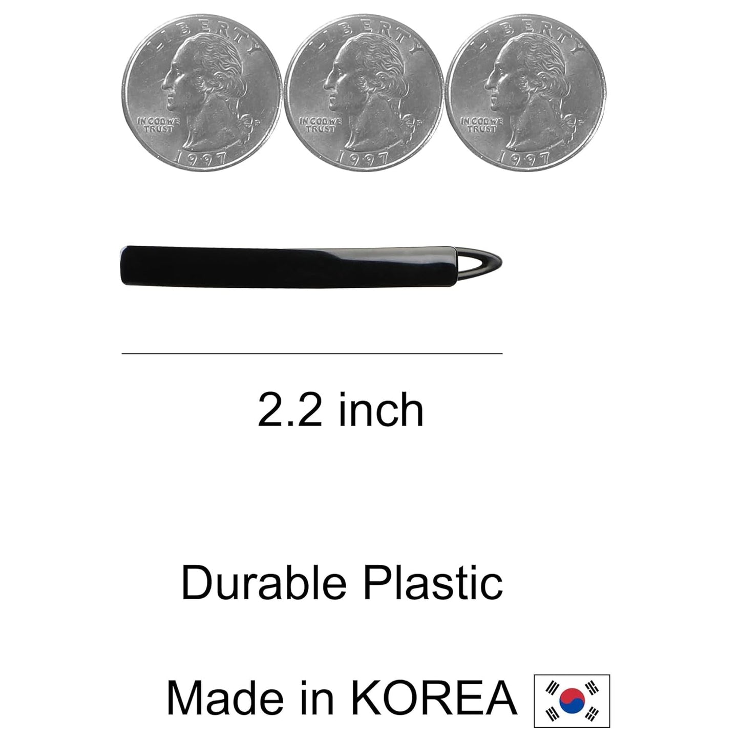 14pcs Hair Barrettes Set for Women and Girls, Hair Clips for Thick Thin Fine Hair, Non-metal Hair Accessories, Non-Slip Grip Handmade Snap Hairpin, BPA Free, Made in KOREA