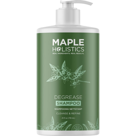 Maple Holistics Clarifying Shampoo for Oily Hair and Scalp - Deep Cleansing Shampoo Build Up Remover with Rosemary Oil - for Greasy Hair & Scalp - Vegan Color Safe Sulfate & Paraben Free (25 Fl Oz)