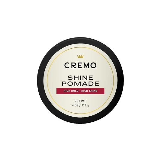 Cremo Hair Pomade for Men - Premium Barber Grade Pomade, High Hold & Shine, Hair Styling, 4 Oz