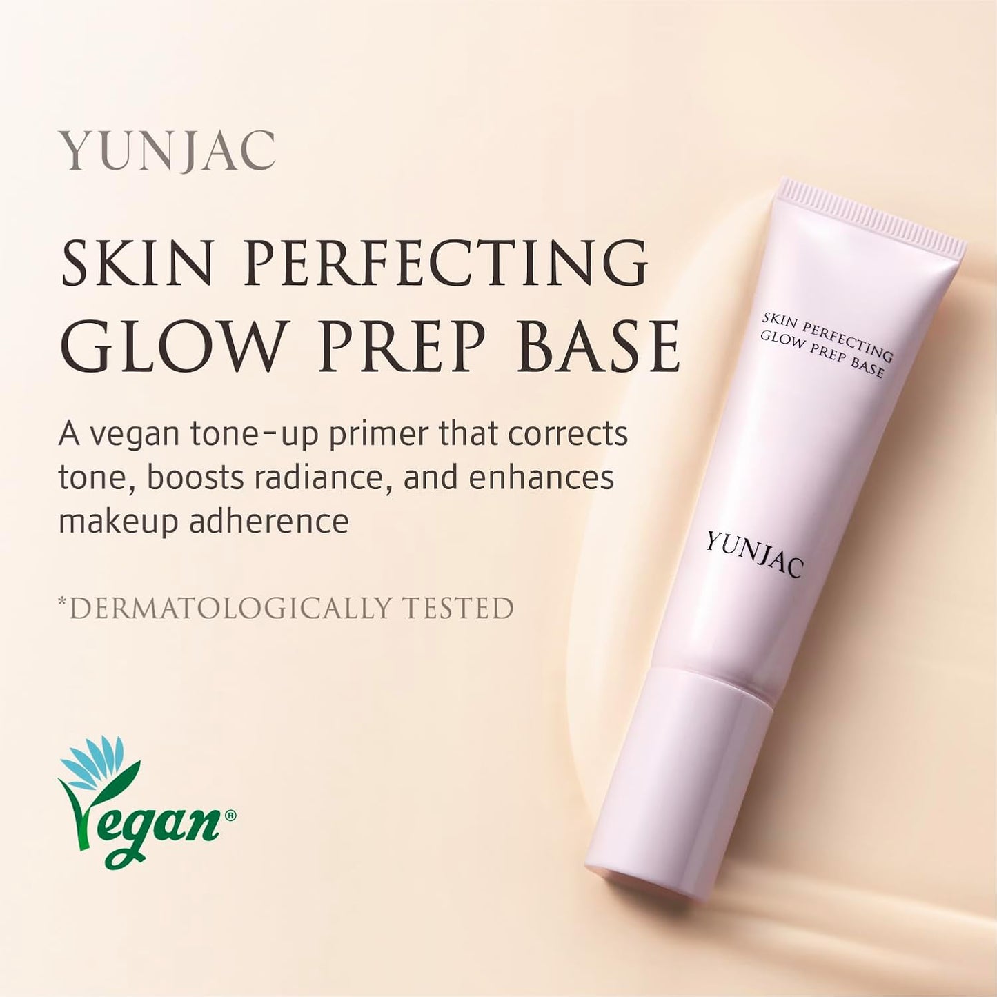 Skin Perfecting Glow Prep Base (1.01 fl oz) – Lightweight Primer with Niacinamide, Vitamin E & Fermented Green Tea, Silicone-Free Formula for Smooth, Radiant, and Long-Lasting Skin Finish