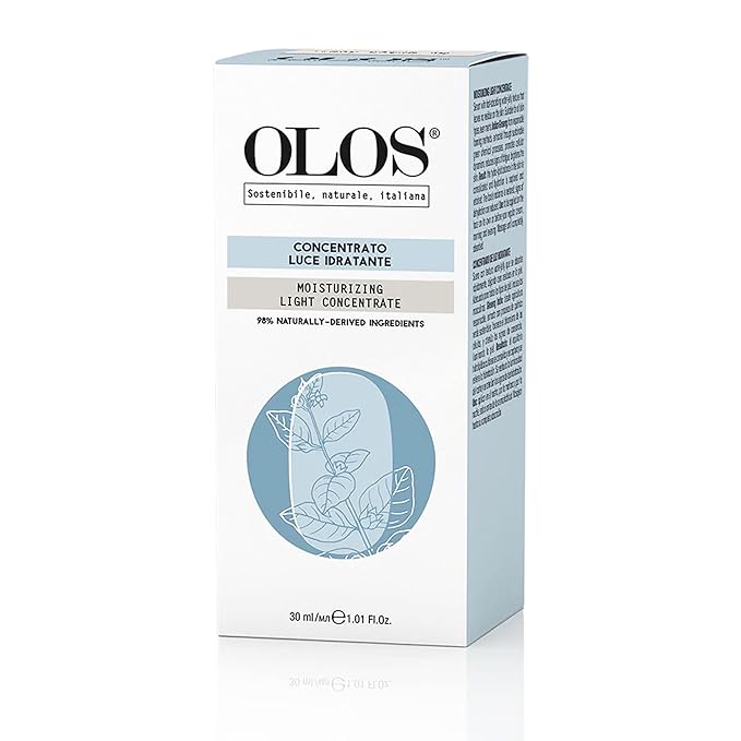 Moisturizing Light Concentrate Serum, 1.01 oz - Facial Moisturizer with Aloe Vera, Sweet Almond Oil - Brightening Face Serum for Dry Skin