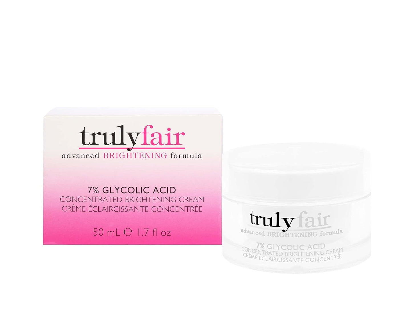 Face Brightening Kit – Vitamin C Serum 1 oz & 7% Glycolic Acid Concentrated Cream 1.7 oz - Skincare Kit- Anti-Aging - Moisturizing formula - Paraben-free - For women