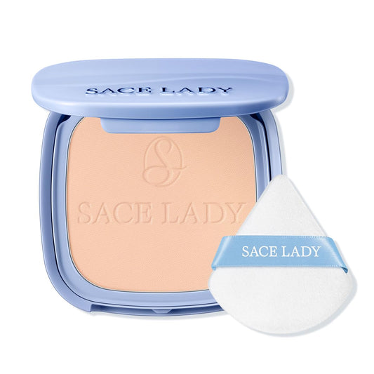 SACE LADY Face Powder Waterproof Setting Makeup, Oil Control Pressed Powder Compact for Women, Blurring Pores Matte Long Lasting Up to 24 Hours, Talc-Free and Cruelty-Free (#01 Cool Neutral, 0.35Oz)