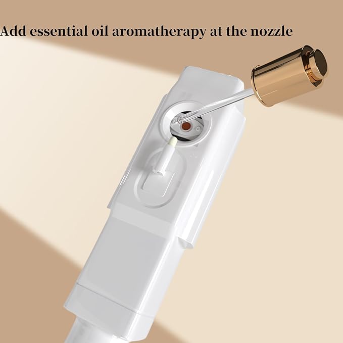 Facial Steamer with Magnifying Lamp, Face Steamer for Esthetician, 2 in 1 Facial Steamer Professional, Face Steamer for Facial Deep Cleaning（White）.