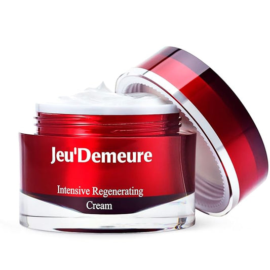 JEU'DEMEURE Intensive Adenosine Ceramide & Peptides Korean skin care Night Moisturizer Cream for Regenerating, Ultra-Deep Hydrating, Skin Repair, Rich Texture, Anti-Aging 1.7 oz