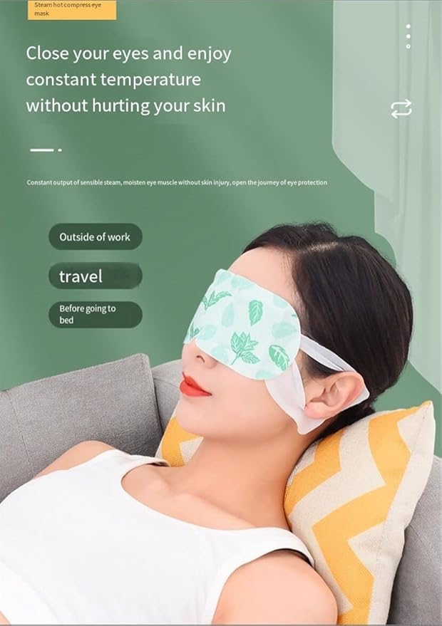 Eye Masks for Dark Circles and Puffiness Disposable Soothing Headache Relief Dry Eyes, Stress Relief Relief Eye Fatigue Steam Eye Masks
