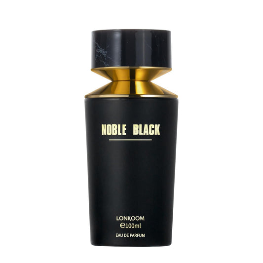LONKOOM Noble Black Perfume for Women Men, 3.4 Fl Oz/100ml Floral Fruity Perfumes Eau de Parfum Spray Unisex Long-Lasting Fragrance, Lavender Grapefruit Pepper Cedar Wood Tuberose Jasmine Moss Leather