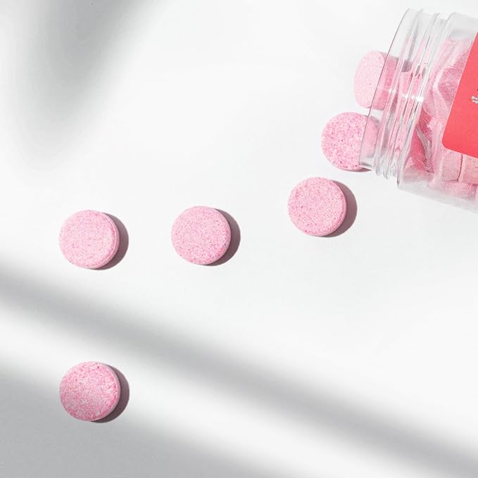 NOVAL Pedicure Spa Tablet - Fast Dissolving, Gentle & Portable Foot Soak for Softening Calluses & Hydrating Skin, Rose Scent