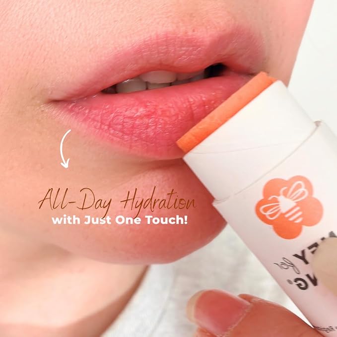 Ultra-Hydrating Tinted Formula Made with Manuka Honey 15+ UMF, Coconut Oil, Beeswax | 12+ Hour Moisture, Zero Waste Recyclable Tube | Lip Moisturizer & Color in One 0.25 oz / 7 gr (Soft Peach)